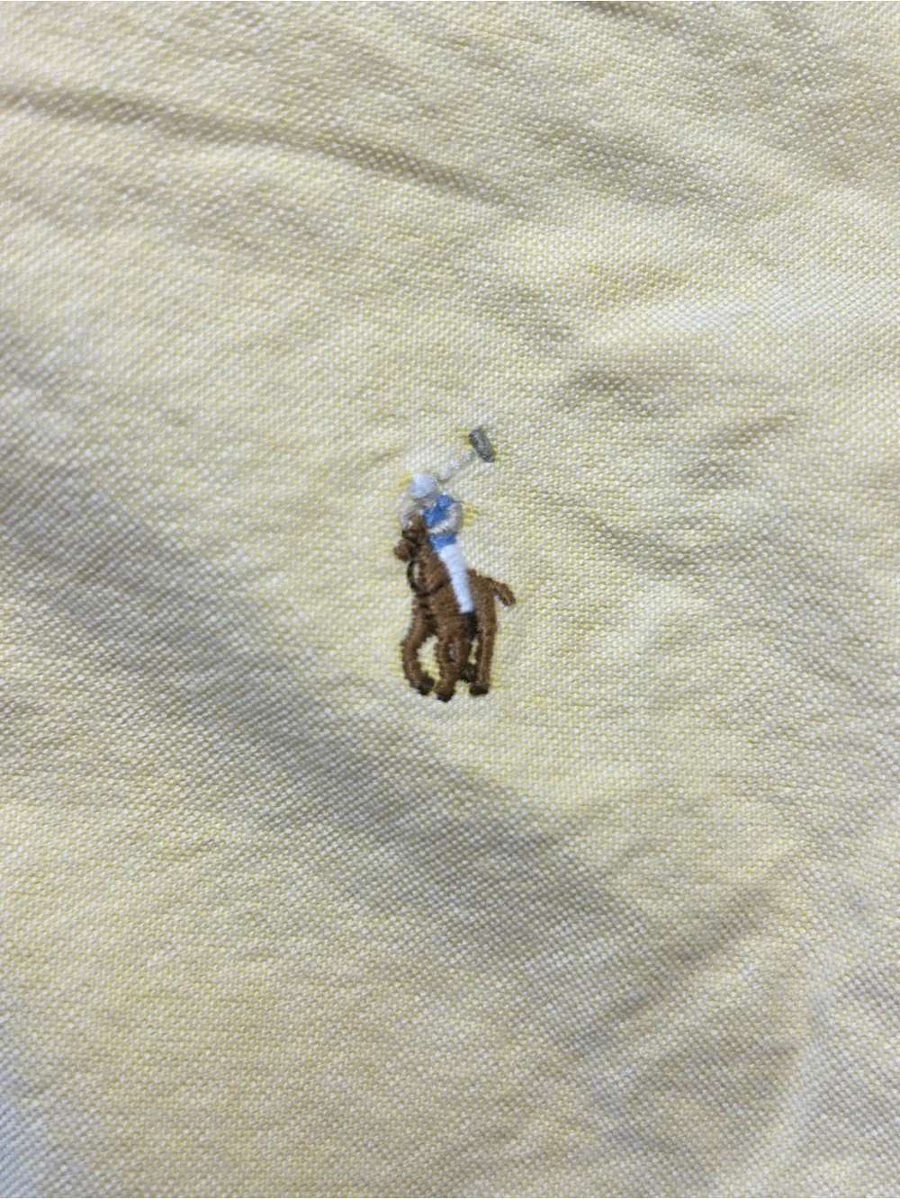 Ralph Lauren Kids Classic Button-Down Oxford Shirt Yellow Size 8 Preppy Designer